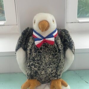 Plush Eagle with Bow Tie